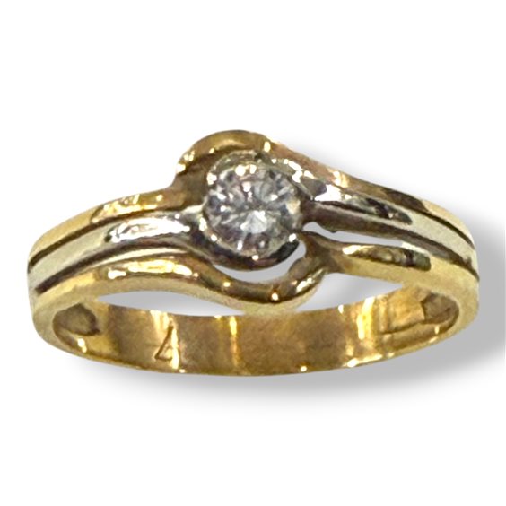 Anillo Gianni Pace Mujer Solitari in Oro amarillo Diamante 0.19 Ct GPGSLG5 - GPGSLG5